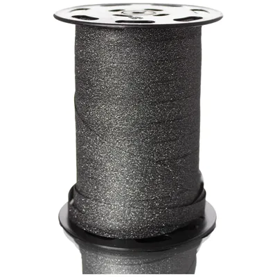Gift Ribbon Black Glitter